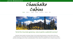 Desktop Screenshot of cheechakocabins.com