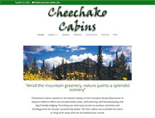 Tablet Screenshot of cheechakocabins.com